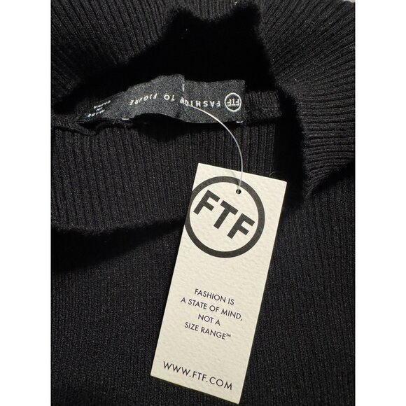 Fashion To Figure Black Long Back Shoulder Shrug Duster Sweater Plus Size 0 NWT - Picture 13 of 13